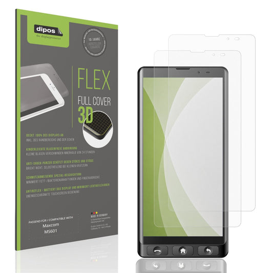 Matte Displayschutzfolie von dipos passend für Maxcom MS601, 100% Displayabdeckung und blasenfreie Montage