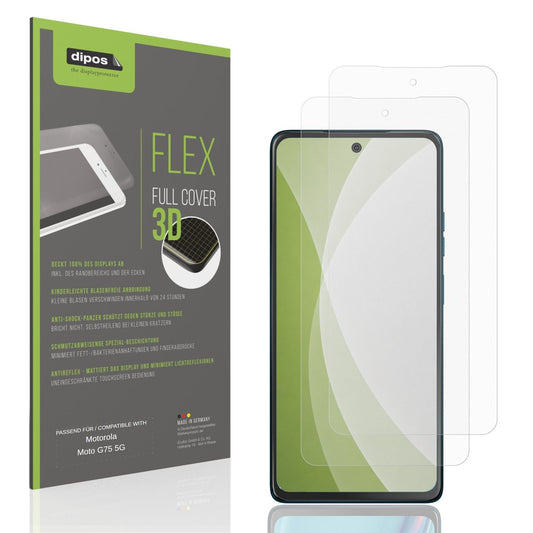 Matte Displayschutzfolie von dipos passend für Motorola Moto G75 5G, 100% Displayabdeckung und blasenfreie Montage