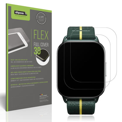 Matte Displayschutzfolie von dipos passend für Motorola Moto Watch Fit 1.9 Zoll, 100% Displayabdeckung und blasenfreie Montage