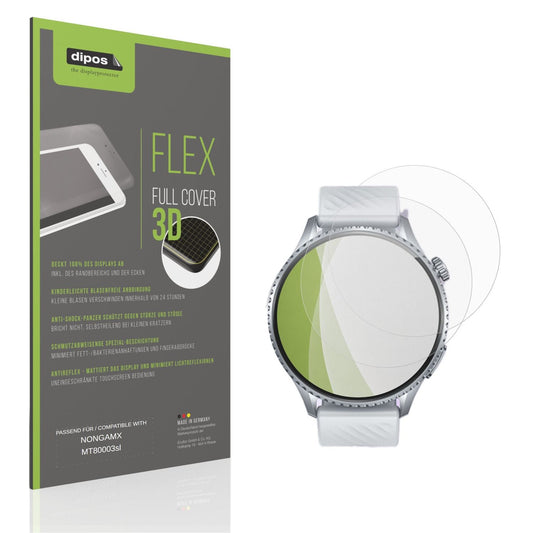 Matte Displayschutzfolie von dipos passend für NONGAMX MT80003sl, 100% Displayabdeckung und blasenfreie Montage