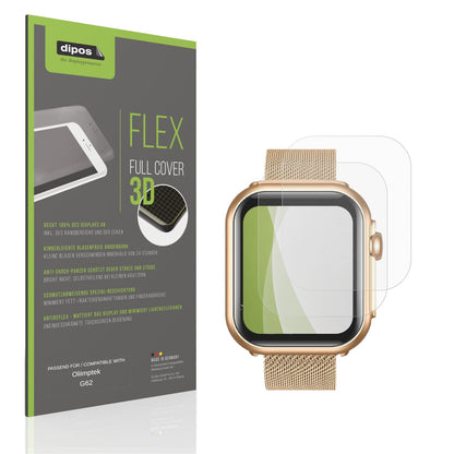 Matte Displayschutzfolie von dipos passend für Oliimptek G62, 100% Displayabdeckung und blasenfreie Montage