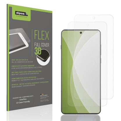 Matte Displayschutzfolie von dipos passend für OnePlus 13 Case Friendly, 100% Displayabdeckung und blasenfreie Montage