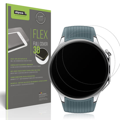 Matte Displayschutzfolie von dipos passend für OnePlus Watch 2, 100% Displayabdeckung und blasenfreie Montage