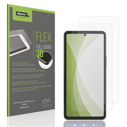 Matte Displayschutzfolie von dipos passend für Orbic Trophy 5G, 100% Displayabdeckung und blasenfreie Montage