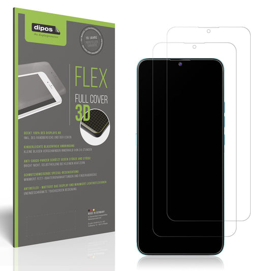 Matte Displayschutzfolie von dipos passend für Oukitel C33 4G, 100% Displayabdeckung und blasenfreie Montage