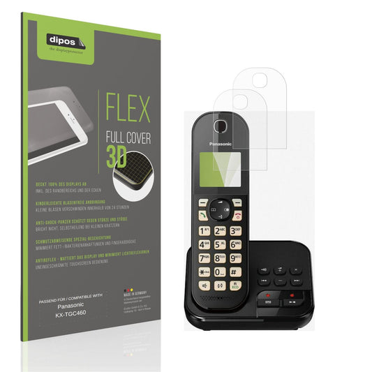 Matte Displayschutzfolie von dipos passend für Panasonic KX-TGC460, 100% Displayabdeckung und blasenfreie Montage