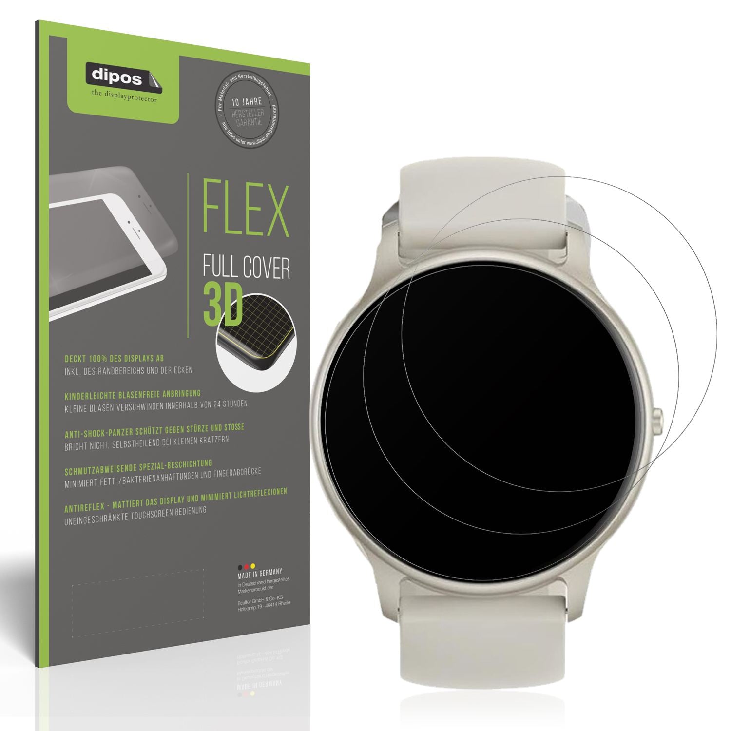 Matte Displayschutzfolie von dipos passend für Parsonver Wish 6, 100% Displayabdeckung und blasenfreie Montage