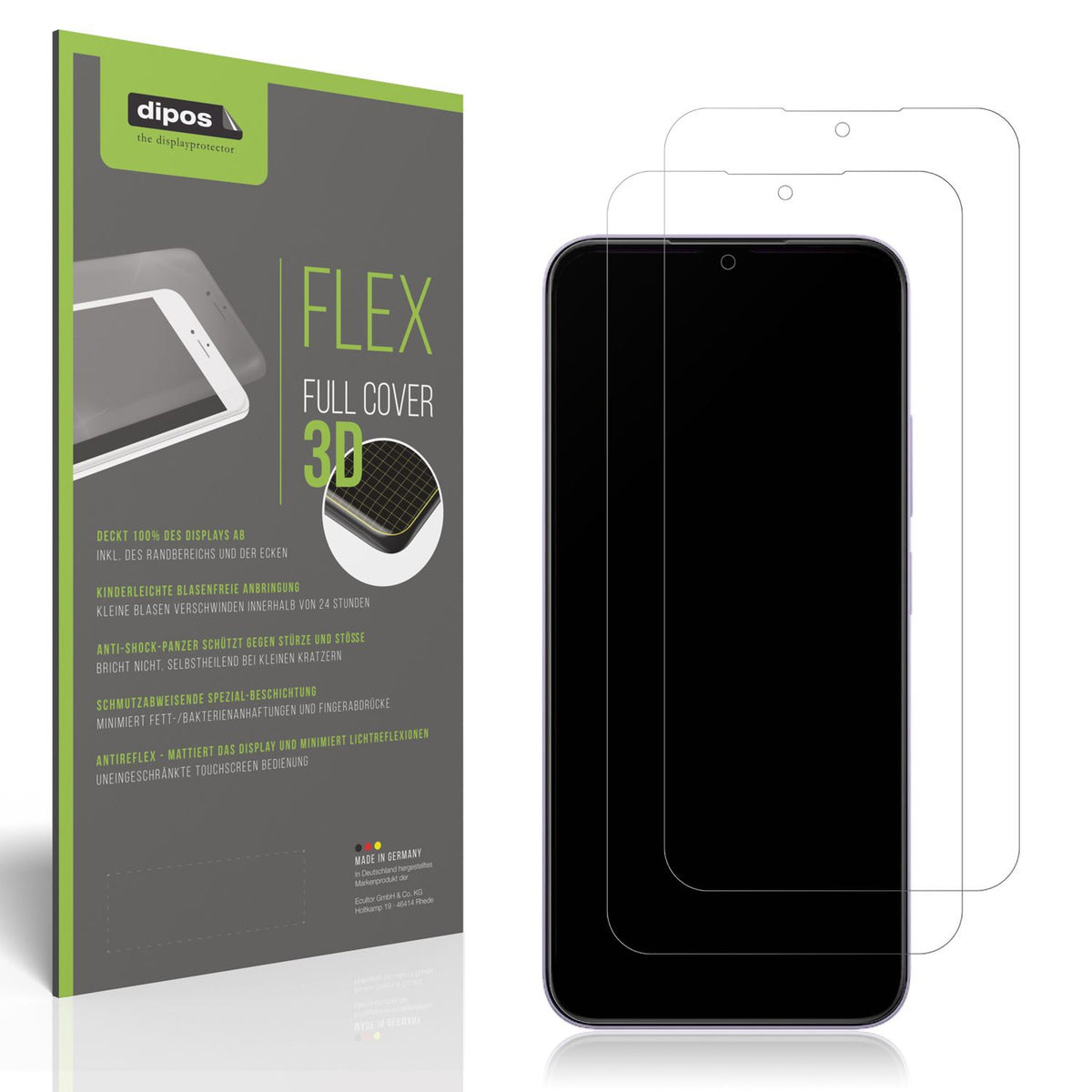 Matte Displayschutzfolie von dipos passend für Redmi 15C 5G, 100% Displayabdeckung und blasenfreie Montage