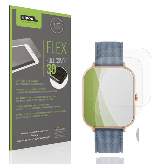 Matte Displayschutzfolie von dipos passend für Reflex Active Venture 400 S AMOLED, 100% Displayabdeckung und blasenfreie Montage