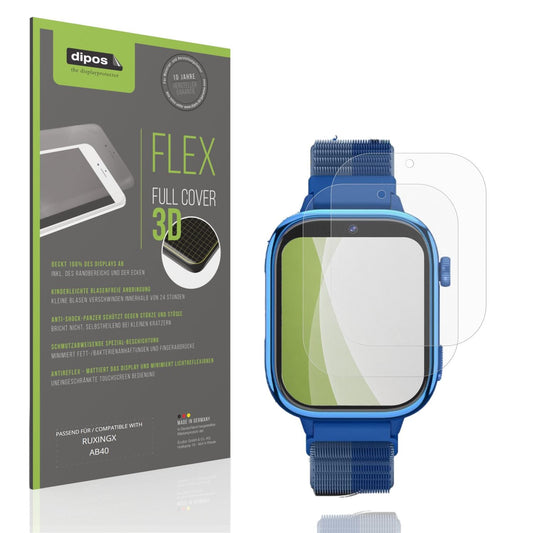 Matte Displayschutzfolie von dipos passend für RUXINGX AB40, 100% Displayabdeckung und blasenfreie Montage