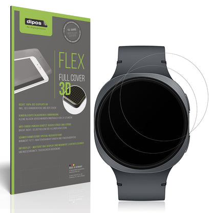 Matte Displayschutzfolie von dipos passend für Samsung Galaxy Watch8 40mm, 100% Displayabdeckung und blasenfreie Montage