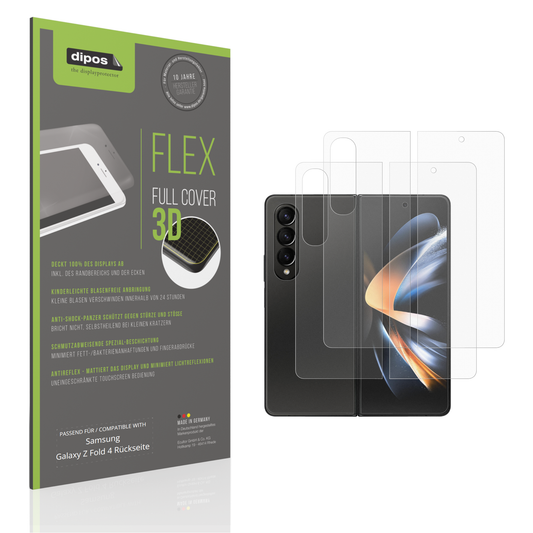 Matte Displayschutzfolie von dipos passend f�r Samsung Galaxy Z Fold 4 Aussenseite, 100% Displayabdeckung und blasenfreie Montage