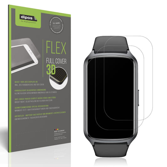 Matte Displayschutzfolie von dipos passend für Sanorum Smartwatch 1.47 Zoll, 100% Displayabdeckung und blasenfreie Montage