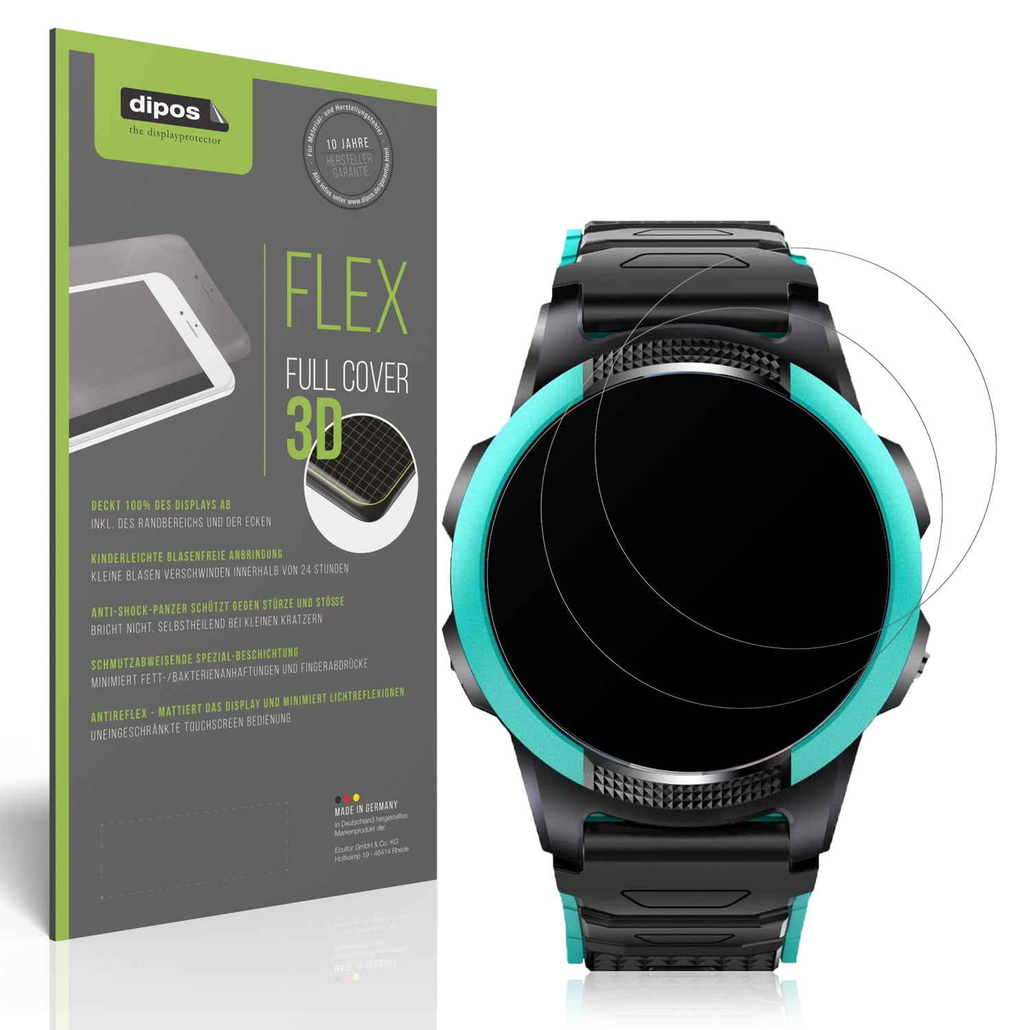 Matte Displayschutzfolie von dipos passend für SaveFamily Slim 4G, 100% Displayabdeckung und blasenfreie Montage