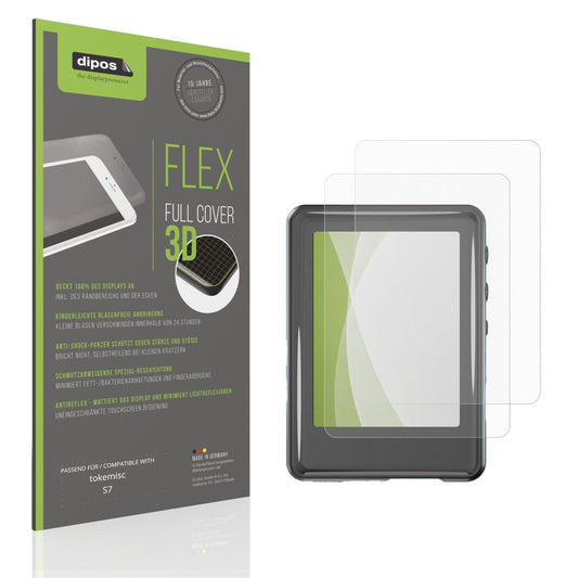 Matte Displayschutzfolie von dipos passend für tokemisc S7, 100% Displayabdeckung und blasenfreie Montage