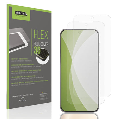 Matte Displayschutzfolie von dipos passend für Vivo X300 Pro, 100% Displayabdeckung und blasenfreie Montage