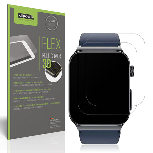 Matte Displayschutzfolie von dipos passend für Watchmark Cardio One, 100% Displayabdeckung und blasenfreie Montage