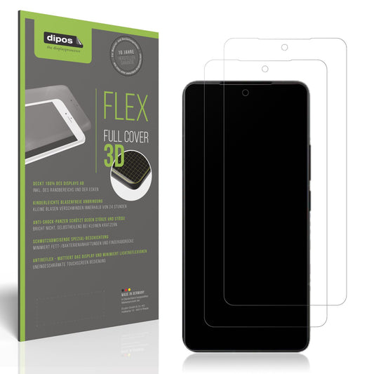 Matte Displayschutzfolie von dipos passend für Xiaomi Poco F7 5G, 100% Displayabdeckung und blasenfreie Montage