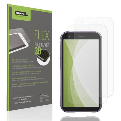Matte Displayschutzfolie von dipos passend für XUMIUZIY Mini Smartphone 3.0, 100% Displayabdeckung und blasenfreie Montage