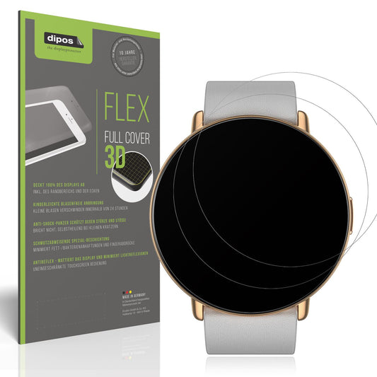 Matte Displayschutzfolie von dipos passend für Zepp E Smartwatch, 100% Displayabdeckung und blasenfreie Montage