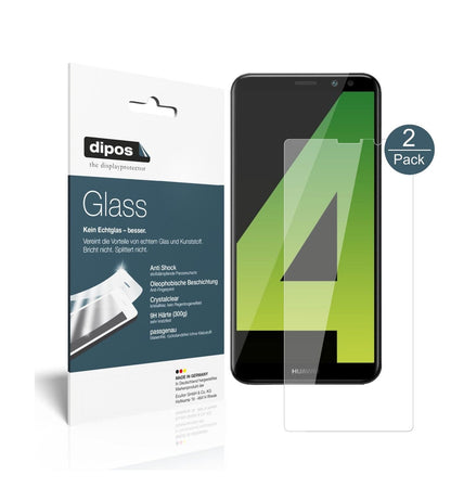 2x 9H Clear Screen Protector for Huawei Mate 10 Lite – Shatterproof, Crystal Clear | dipos