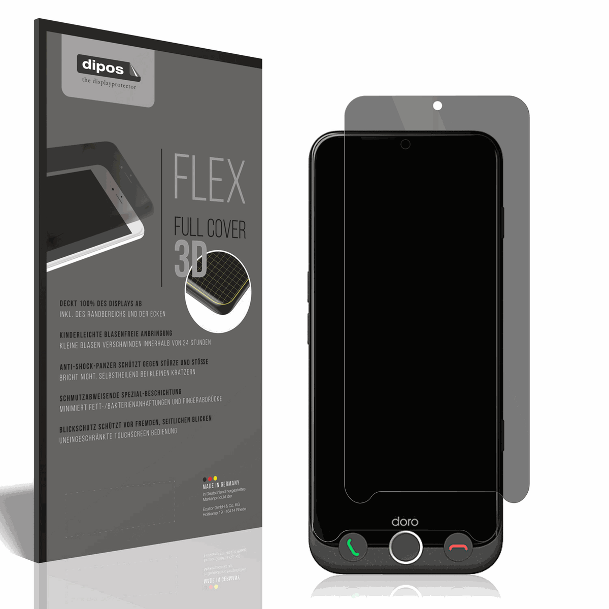 Full Cover Privacy Film for Doro Aurora A10 Screen Protector Anti-Shock