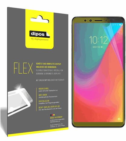 3x Screen Protector for Lenovo K5 Pro Protective Film covers 100% dipos Flex
