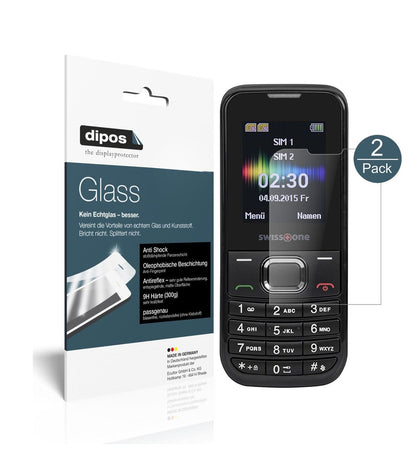 2x Screen Protector for Swisstone SC 230 matte Flexible Glass 9H dipos