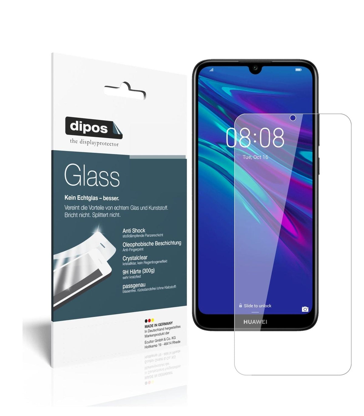 Screen Protector for I Huawei Y6 Prime (2019) I Flexible Glass I 9H I dipos