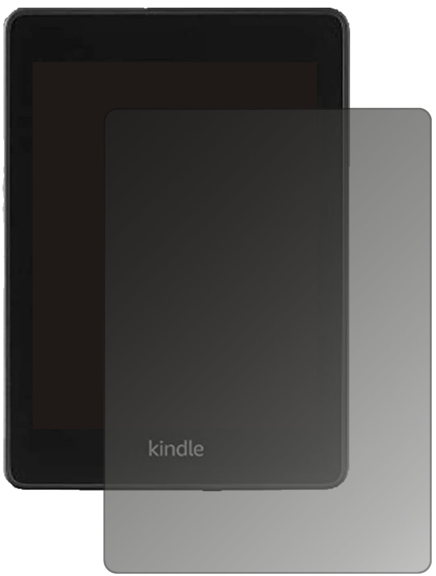 AmazonKindle Paperwhite (2021) mit aufgebrachtem dipos Displayschutz, der seitliche Einblicke blockiert