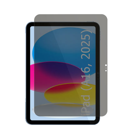 AppleiPad 11 Zoll A16 11. Gen 2025 mit aufgebrachtem dipos Displayschutz, der seitliche Einblicke blockiert