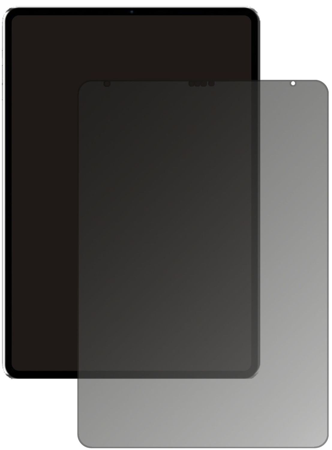 AppleiPad Pro 11 Zoll (2021) mit aufgebrachtem dipos Displayschutz, der seitliche Einblicke blockiert