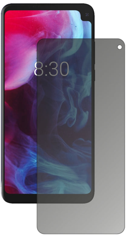 ArchosOxygen 68XL mit aufgebrachtem dipos Displayschutz, der seitliche Einblicke blockiert