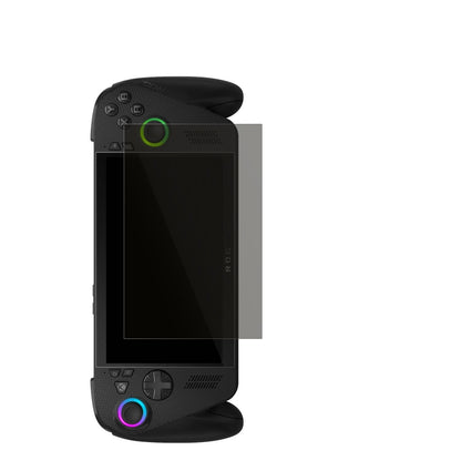 ASUSRog Xbox Ally X mit aufgebrachtem dipos Displayschutz, der seitliche Einblicke blockiert