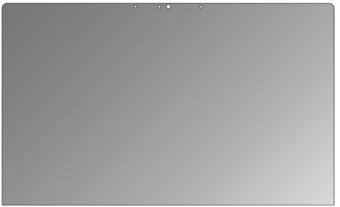 AsusZenBook S UX391UA mit aufgebrachtem dipos Displayschutz, der seitliche Einblicke blockiert