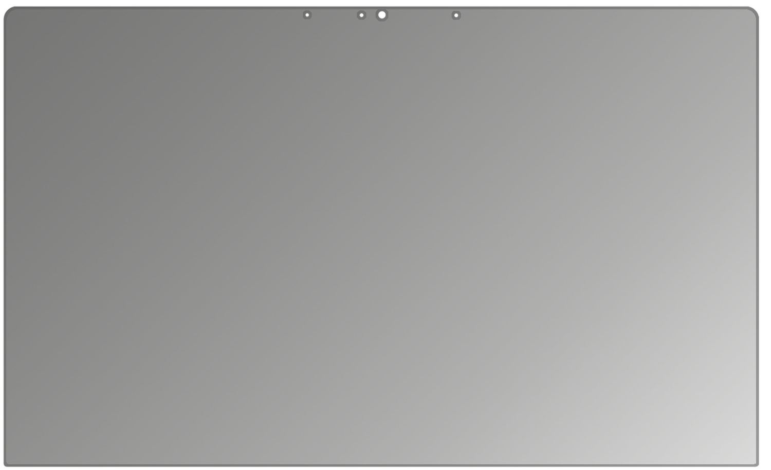 AsusZenBook S UX391UA mit aufgebrachtem dipos Displayschutz, der seitliche Einblicke blockiert