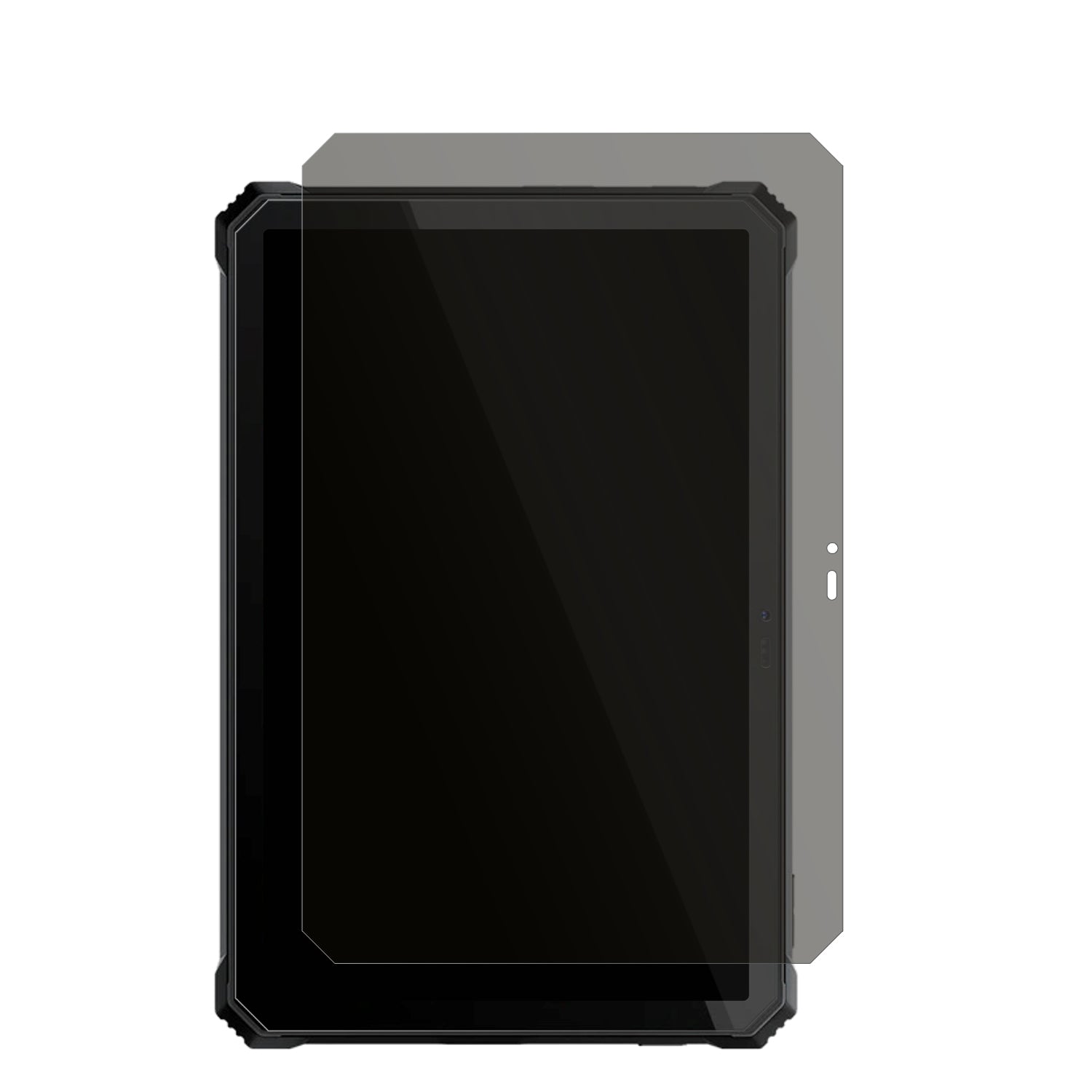BlackviewActive 12 Pro mit aufgebrachtem dipos Displayschutz, der seitliche Einblicke blockiert
