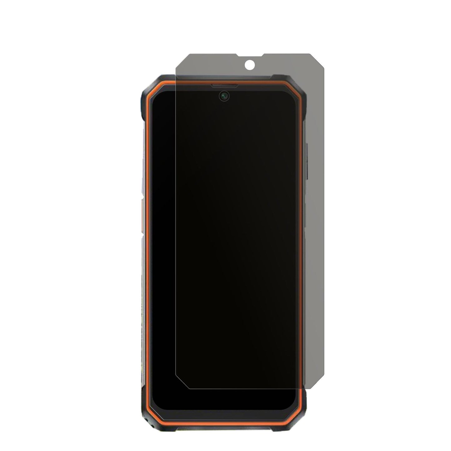 BlackviewBV6200 mit aufgebrachtem dipos Displayschutz, der seitliche Einblicke blockiert