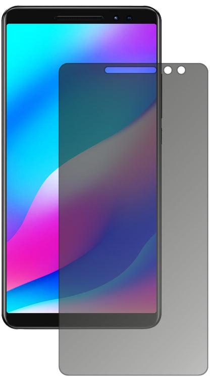 BlackviewMax 1 mit aufgebrachtem dipos Displayschutz, der seitliche Einblicke blockiert