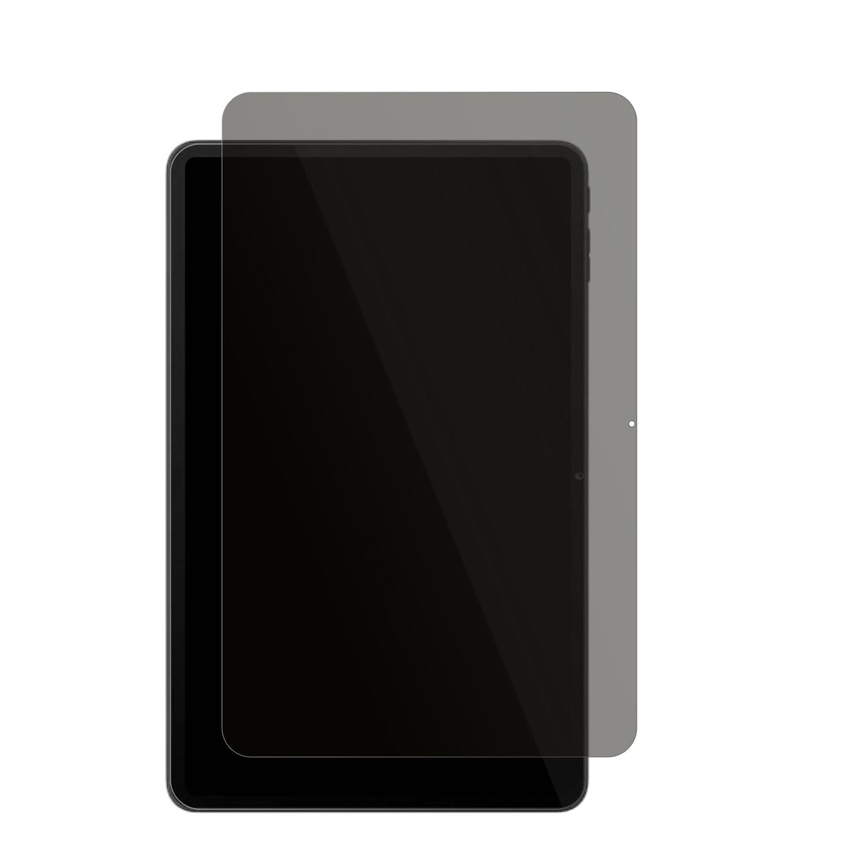 BlackviewMega 2 12 Zoll mit aufgebrachtem dipos Displayschutz, der seitliche Einblicke blockiert