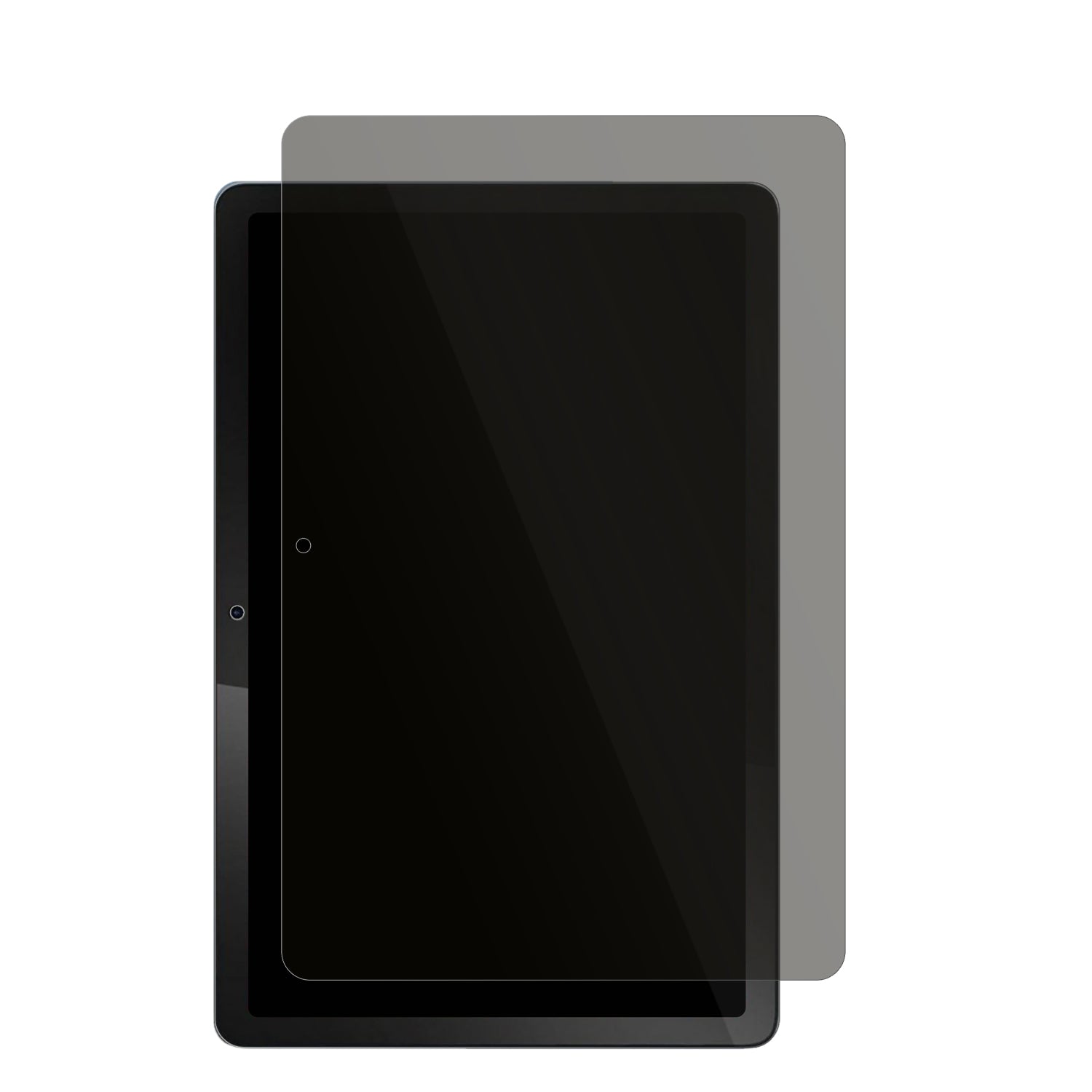 CwowdefuTablet 10 Zoll mit aufgebrachtem dipos Displayschutz, der seitliche Einblicke blockiert