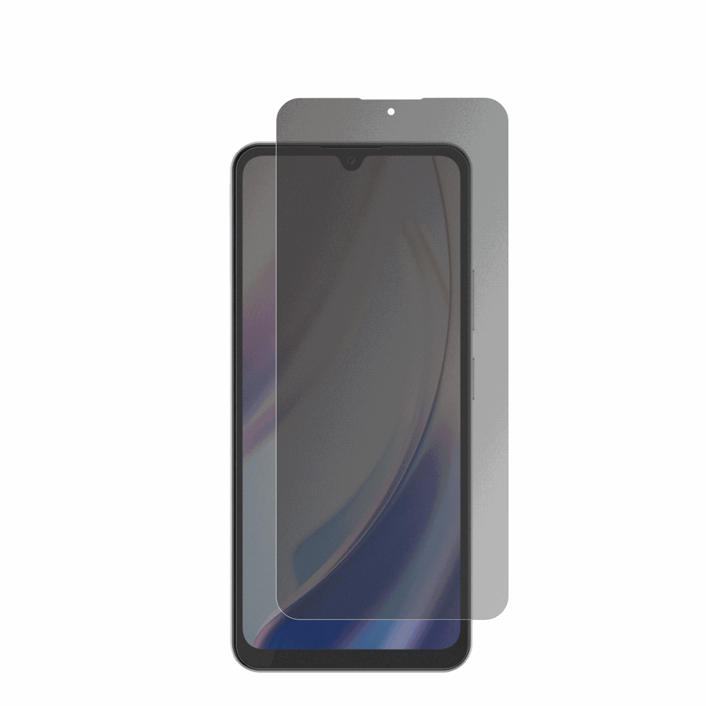 DoogeeM30 Pro mit aufgebrachtem dipos Displayschutz, der seitliche Einblicke blockiert