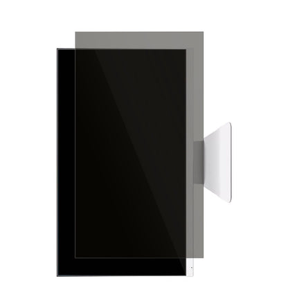 ECS ElitegroupECS-AIO E22D mit aufgebrachtem dipos Displayschutz, der seitliche Einblicke blockiert
