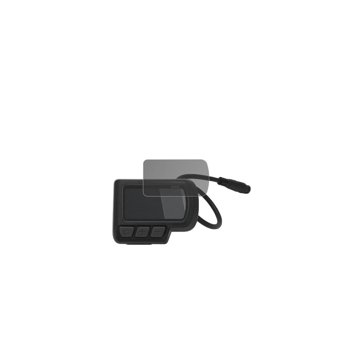 equlupEN06 mit aufgebrachtem dipos Displayschutz, der seitliche Einblicke blockiert