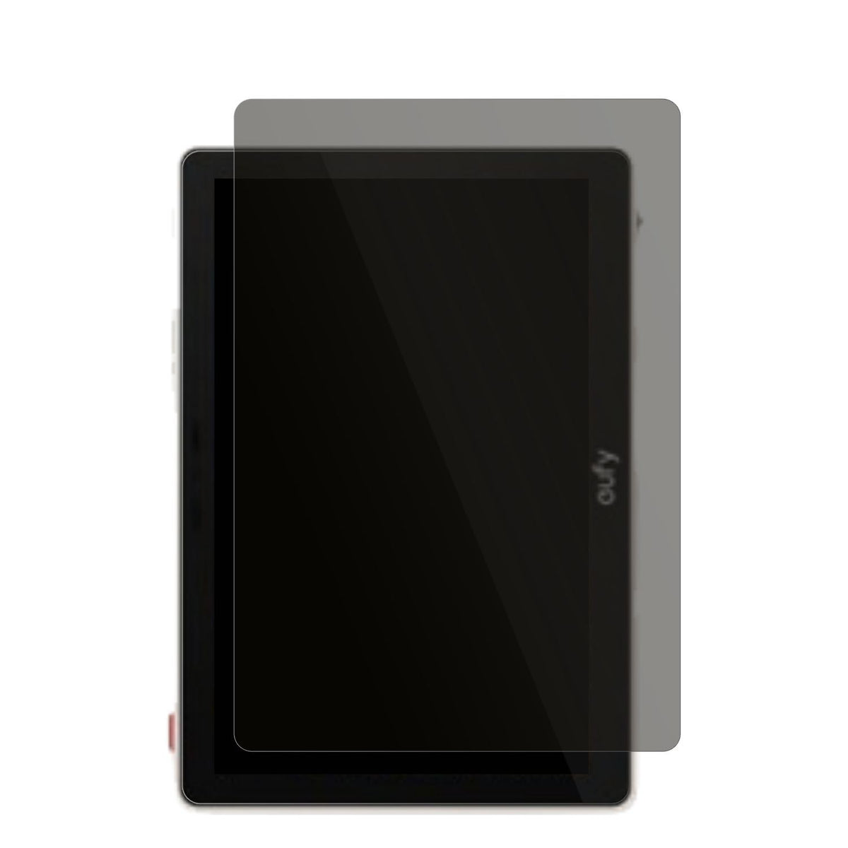 EufySmartdisplay E10 mit aufgebrachtem dipos Displayschutz, der seitliche Einblicke blockiert