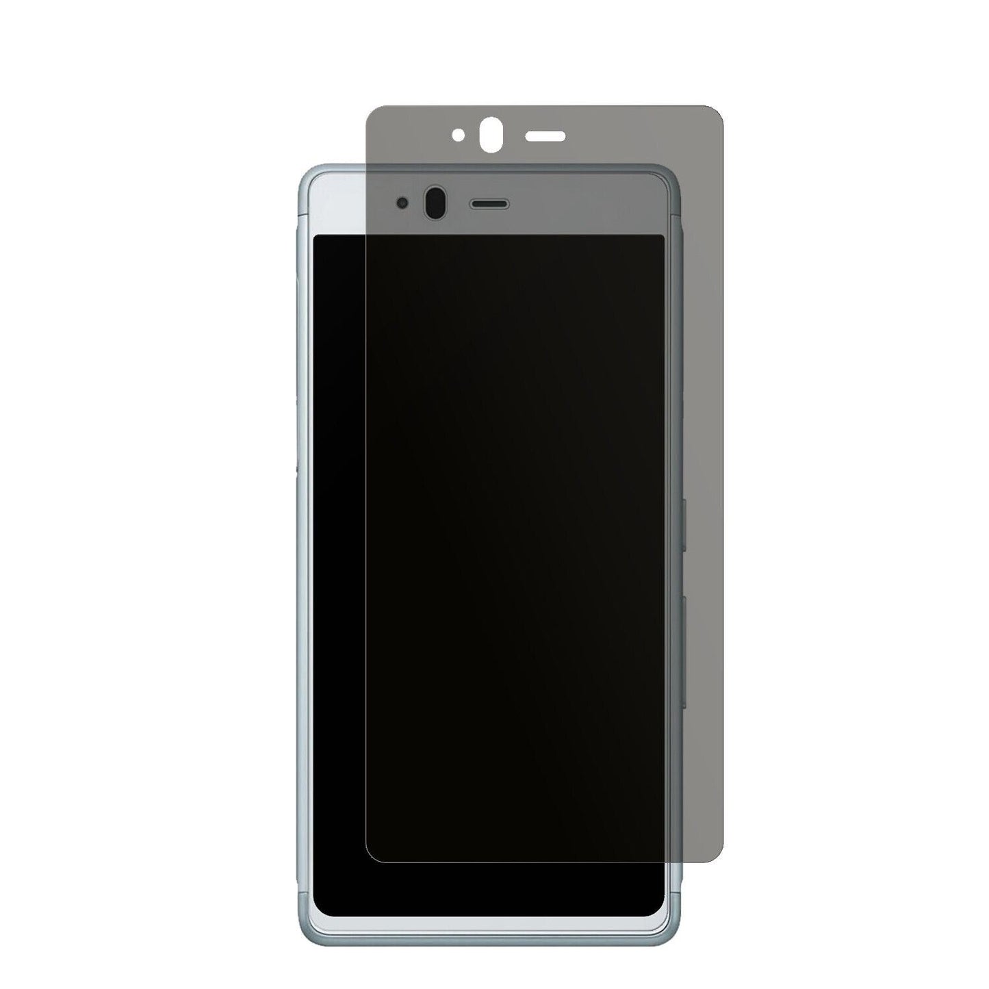 FujitsuArrows SV F-03H mit aufgebrachtem dipos Displayschutz, der seitliche Einblicke blockiert