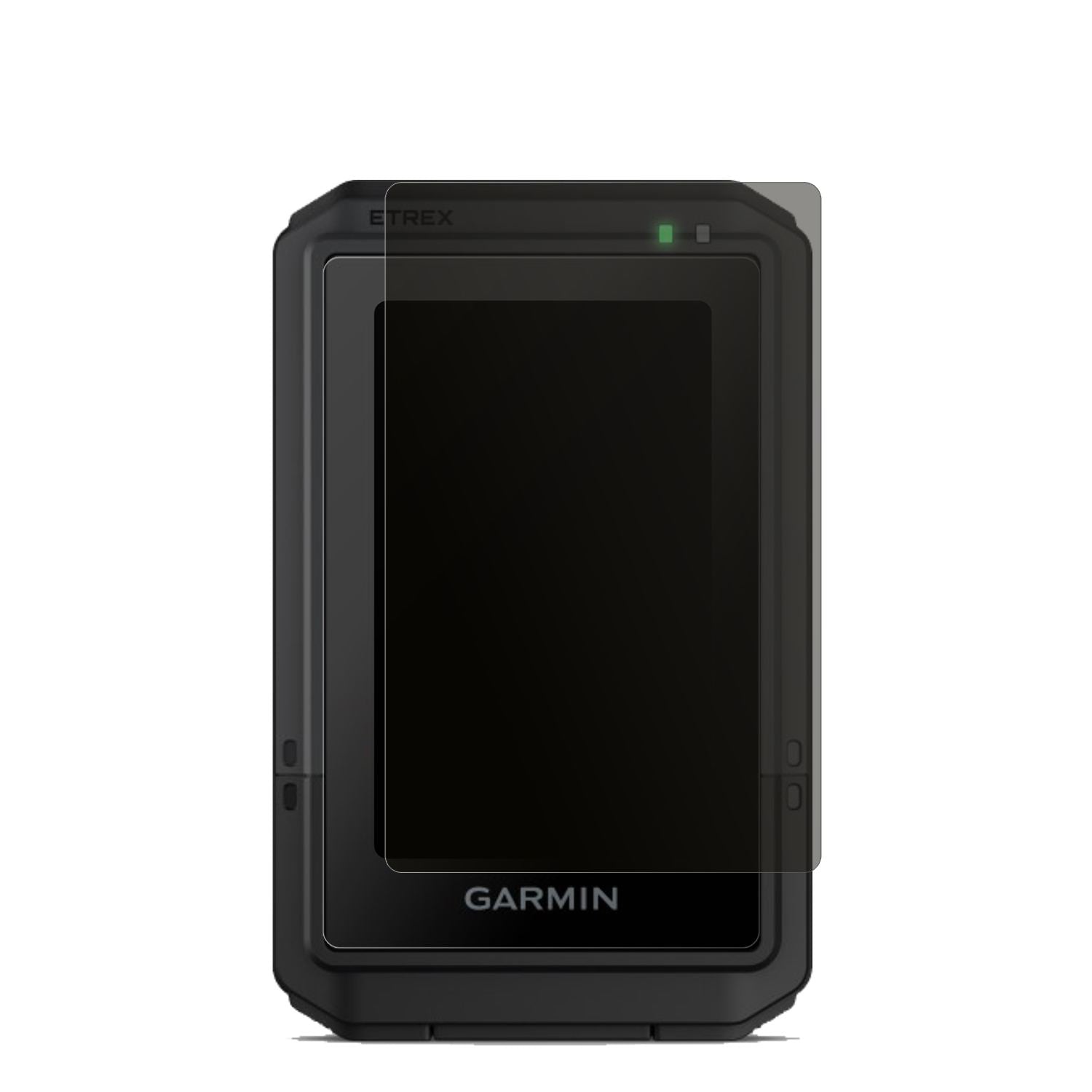 GarmineTrex Touch 2025 mit aufgebrachtem dipos Displayschutz, der seitliche Einblicke blockiert