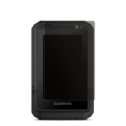 GarmineTrex Touch 2025 mit aufgebrachtem dipos Displayschutz, der seitliche Einblicke blockiert