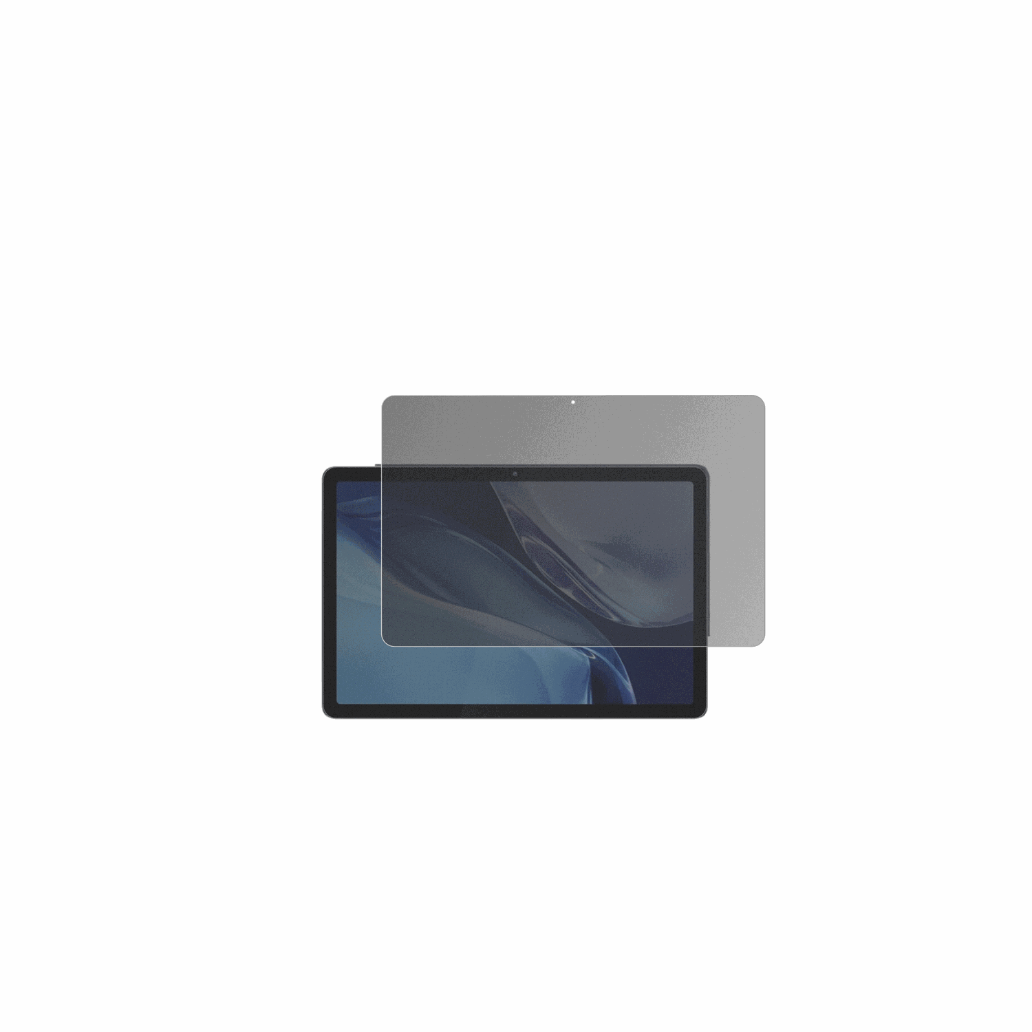 Green LionG-30 Ultra Tab mit aufgebrachtem dipos Displayschutz, der seitliche Einblicke blockiert