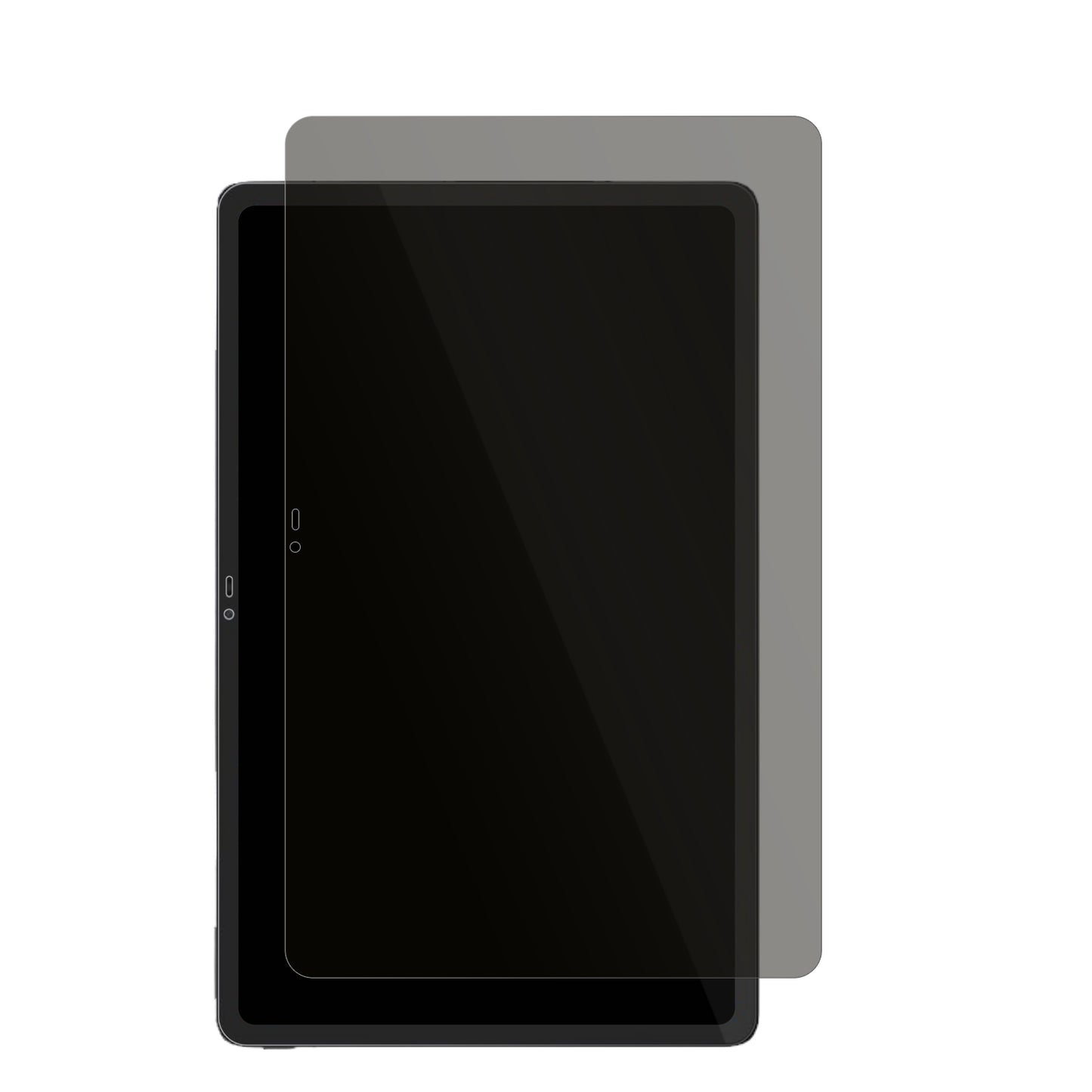 HonorPad V9 mit aufgebrachtem dipos Displayschutz, der seitliche Einblicke blockiert